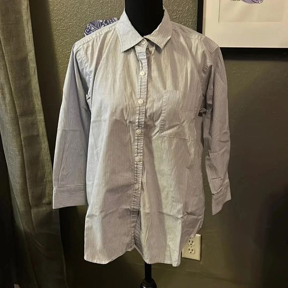 Blue Cabi Long Sleeve Button Up - Picture 1 of 4